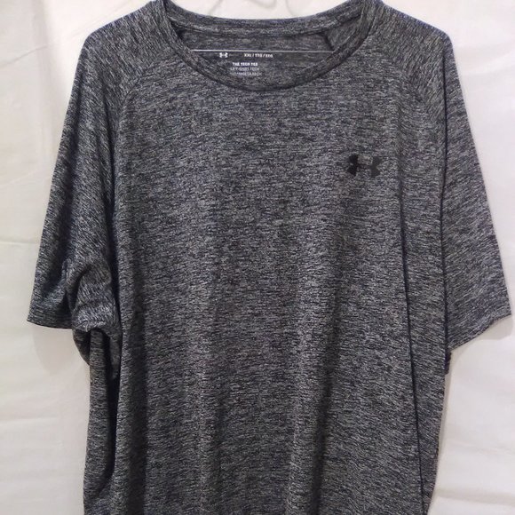 Under Armour Men's Short Sleeve Shirt Athletic Tech Tee Color Gray/Black… - Picture 1 of 6